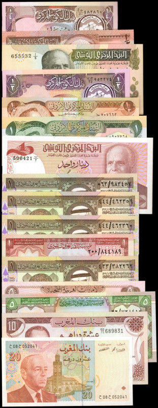 MIXED LOTS. Lot of (16) Middle East Notes. Mixed Banks. Mixed Denominations, Mix...