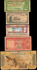 MIXED LOTS. Lot of (5). Mixed Banks. Mixed Denominations, 1956-66. P-Various. Fine to Very Fine.

Included in this lot are the following: Alegria P-12...