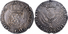 SCOTLAND. Thistle Merk, 1603. Edinburgh Mint. James VI. NGC EF-40.

S-5497; KM-16. Weight: 6.48 gms. Eighth Coinage. Considerably lustrous with deep s...