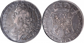 SCOTLAND. 40 Shillings, 1699. Edinburgh Mint. William II. NGC VF-25.

S-5684; KM-143. Glossy with dark tone and steely blue iridescence on the obverse...