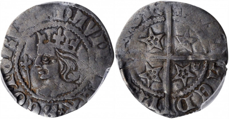 SCOTLAND. Penny, ND (1357-67). Edinburgh Mint. David II. PCGS VF-25 Gold Shield....