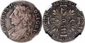 SCOTLAND. 1/4 Dollar, 1682. Charles II. NGC VF Details--Obverse Scratched.

S-5621; KM-110.2. Error type with Irish arms in the first field and 'CAROV...