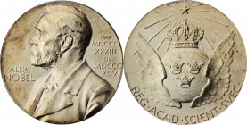 SWEDEN. Nobel Nominating Committee for Chemistry & Physics Gilt Silver Medal, "F10" (1980). Royal Swedish (Eskilstuna) Mint. PCGS SPECIMEN-64 Gold Shi...