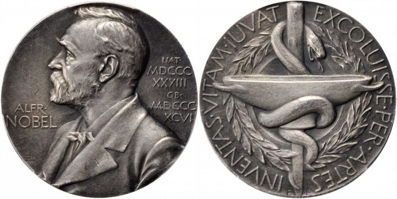 SWEDEN. Nobel Nominating Committee for Medicine Silver Medal, "D10" (1978). Roya...