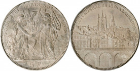 SWITZERLAND. Lausanne Shooting Festival 5 Francs, 1876. PCGS Genuine--Cleaned, Unc Details Gold Shield.

KMX-S13; R-1560; HMZ 2-1343k. A sharply struc...