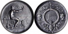 SWITZERLAND. Zurich Shooting Festival Silver Medal, 1895. NGC MS-62.

R-1756b. Diameter: 45mm. Struck for the Shooting Festival in Winterthur, by G. H...