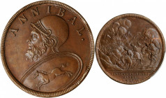 SWITZERLAND. Hannibal Crosses the Alpes Bronze Medal, ND. PCGS MS-64 Gold Shield.

Eisler-25b. Diameter: 32mm. By Jean Dassier & Sons. Depicting Hanni...