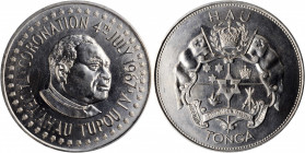 TONGA. Palladium Hau, 1967. UNCIRCULATED.

KM-25. Mintage: 1,500. 2.0165 Ounces. A flashy coin with good luster.
 SOLD AS IS/NO RETURNS .


Estimate: ...