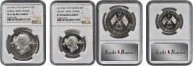 UNITED ARAB EMIRATES. Ajman. 5 Riyals and 7-1/2 Riyals Pair (2 Pieces), AH 1390 (1970). Both NGC Certified.

Commemoratives of Gamal Abdel Nasser:
1) ...