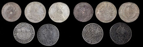 MIXED LOTS. Austrian and German Talers (5 Pieces), 1592-1852. Average Grade: VERY FINE.

1) Germany. Saxony. 1592-HB. Dav-9820.
2) Austria. Salzburg. ...