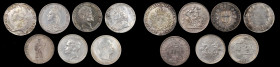 MIXED LOTS. European Silver Crowns (7 Pieces), 1769-1910. Grade Range: VERY FINE to EXTREMELY FINE.

A Crete 1901 5 Drachmai, a France 1769-L Ecu, a G...