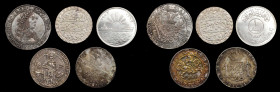 MIXED LOTS. Mixed Crowns (5 Pieces), 1660-1973. Grade Range: VERY FINE to UNCIRCULATED.

1) Austria. Broad Taler. 1660. Kremnitz Mint. Leopold I. Dav-...