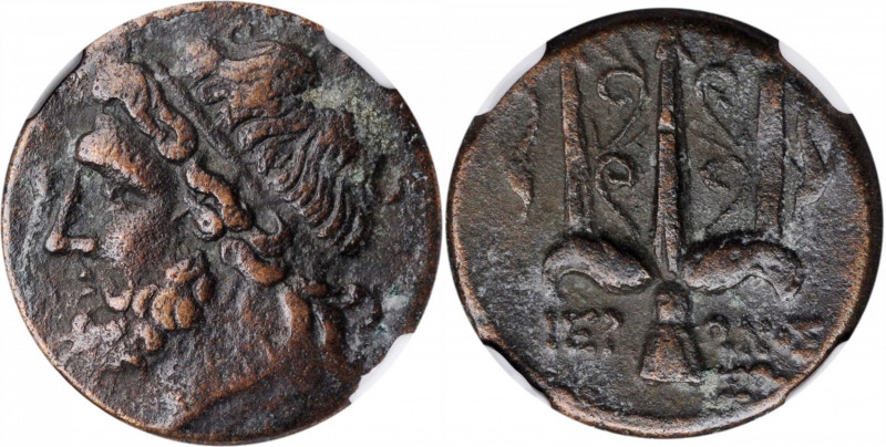 SICILY. Syracuse. Hieron II, 275-215 B.C. AE Litra, 263-218 B.C. NGC Ch VF.

HGC...