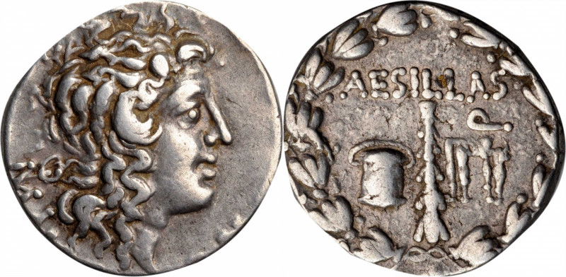 MACEDON. Under the Romans. AR Tetradrachm (15.76 gms), Uncertain mint, Aesillas ...