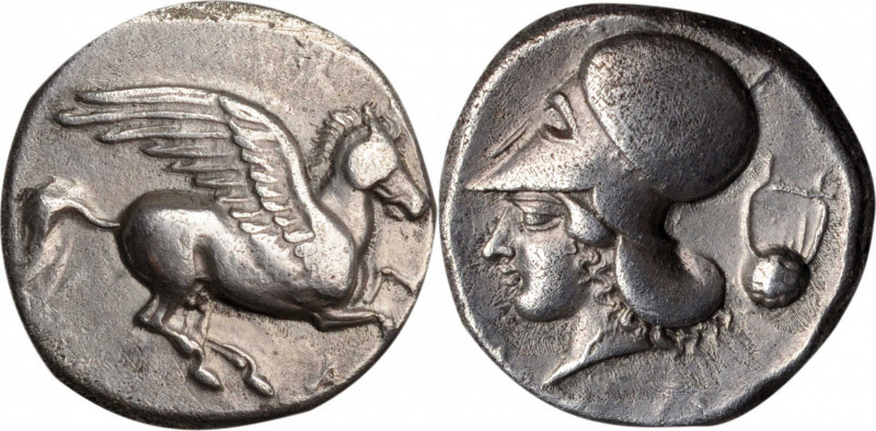 EPEIROS. Ambrakia. AR Stater (8.11 gms), ca. 404-360 B.C. CHOICE VERY FINE.

HGC...
