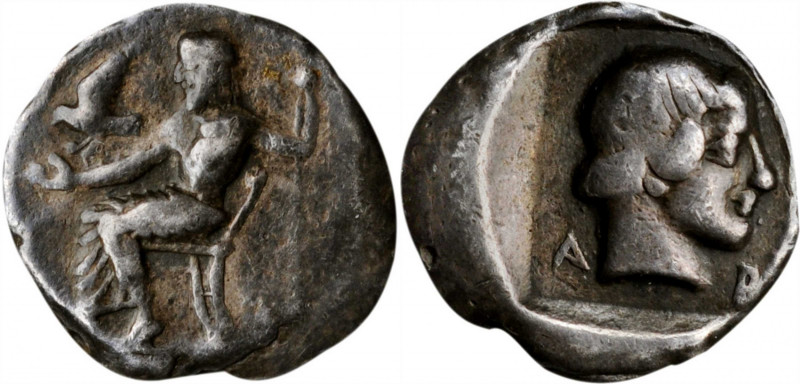 PELOPONNESOS. Arkadia. Arkadian League. AR Hemidrachm (3.16 gms), Mantinea Mint,...