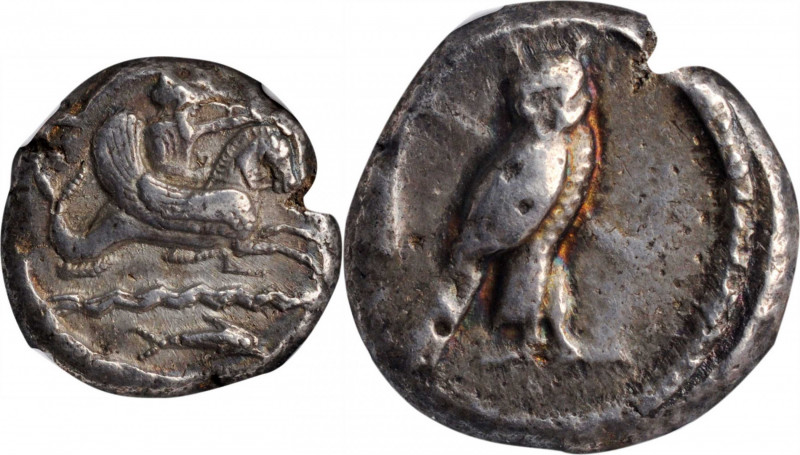SYRIA. Phoenicia. Tyre. Uncertain king, ca. 425-394 B.C. AR Shekel (13.19 gms). ...