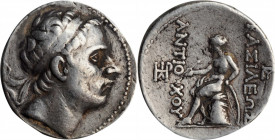 SYRIA. Seleukid Kingdom. Antiochos III (the Great), 223-187 B.C. AR Tetradrachm (17.01 gms), Seleukeia on Tigris Mint, ca. 204-197 B.C. CHOICE VERY FI...