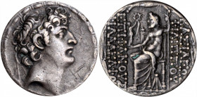 SYRIA. Seleukid Kingdom. Philip I Philadelphos, ca. 95/4-76/5 B.C. AR Tetradrachm (15.71 gms), Antioch on the Orontes Mint, ca. 88/7-76/5 B.C. CHOICE ...