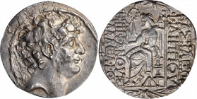 SYRIA. Seleukid Kingdom. Philip I Philadelphos, ca. 95/4-76/5 B.C. AR Tetradrachm (15.96 gms), Antioch on the Orontes Mint, ca. 88/7-76/5 B.C. EXTREME...