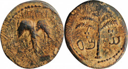 JUDAEA. Bar Kochba Revolt, 132-135 C.E. AE 25 (12.00 gms), Jerusalem Mint, Year 1 (132/3 C.E.). VERY FINE.

Mildenberg-47 (O2/R12); Meshorer-257; Hend...