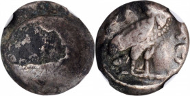 JUDAEA. Edom. AR Quarter Shekel (3.75 gms), 4th century B.C.E. NGC VF, Strike: 3/5 Surface: 2/5.

HGC-10, 617; Hendin-1025. Obverse: Blank dome-like s...