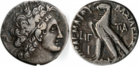 PTOLEMAIC EGYPT. Ptolemy X Alexander & Kleopatra III, 107-101 B.C. BI Tetradrachm (13.43 gms), Alexandreia Mint, dated RY 13 of Kleopatra and RY 10 of...