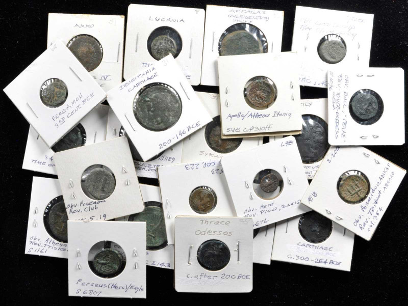 MIXED LOTS. Mediterranean. Group of Bronze Denominations (Approximately 85 Piece...