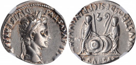 AUGUSTUS, 27 B.C.- A.D. 14. AR Denarius (3.88 gms), Lugdunum Mint, 2 B.C.- A.D. 12. NGC EF, Strike: 4/5 Surface: 3/5. Brushed.

RIC-207; RSC-43. Obver...