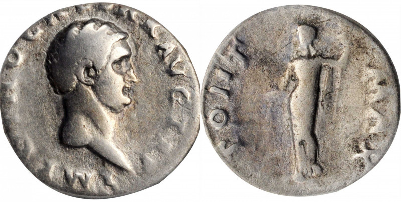 OTHO, A.D. 69. AR Denarius, Rome Mint. ANACS EF 40.

RIC-19; RSC-9. Obverse: Bar...