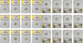 VESPASIAN, A.D. 69-79. Group of Silver Denarii (12 Pieces), Rome Mint. All ANACS Certified.

Coming to power at the end of the year of four emperors (...