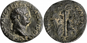 TITUS, A.D. 79-81. AE As (10.78 gms), Lugdunum Mint, A.D. 77-78. VERY GOOD.

RIC-1268 (Vespasian); Hendin-1562. "Judaea Capta" commemorative. Obverse:...
