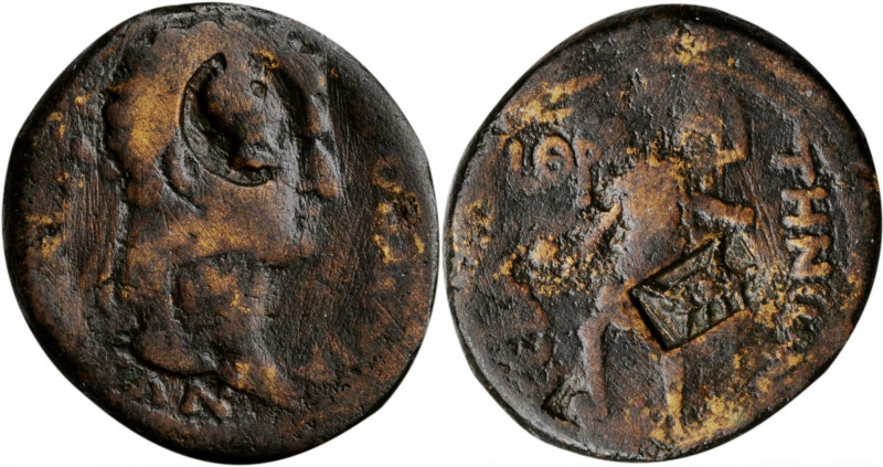 DOMITIAN, A.D. 81-96. Judaea, Sebaste. AE 23 (12.12 gms), dated CY 109 (A.D. 81/...