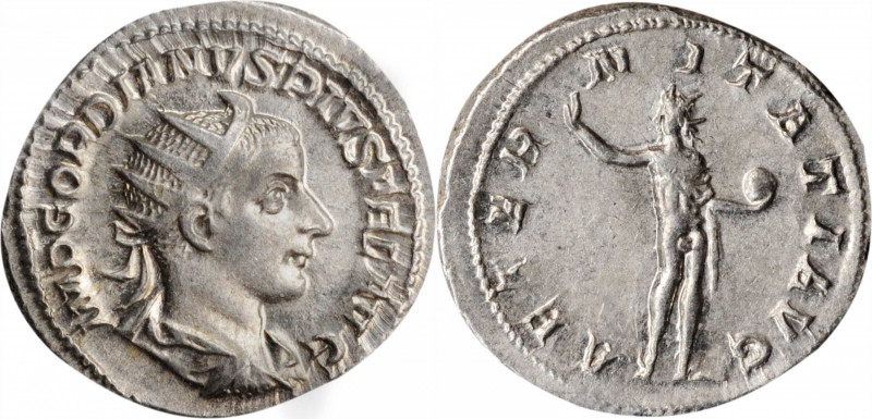 GORDIAN III, A.D. 238-244. AR Double-Denarius (Antoninianus) (4.67 gms), Rome Mi...
