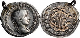 GORDIAN III, A.D. 238-244. "Antoninianus" (4.41 gms). VERY FINE.

Featuring a modern imitative Gordian III Antoninianus, this piece of jewelry display...