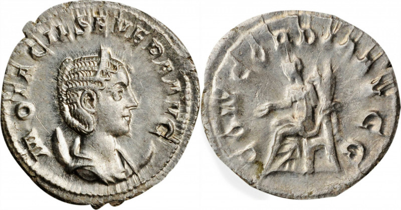 OTACILIA SEVERA, A.D. 244-249. AR Double-Denarius (Antoninianus) (3.83 gms), Rom...