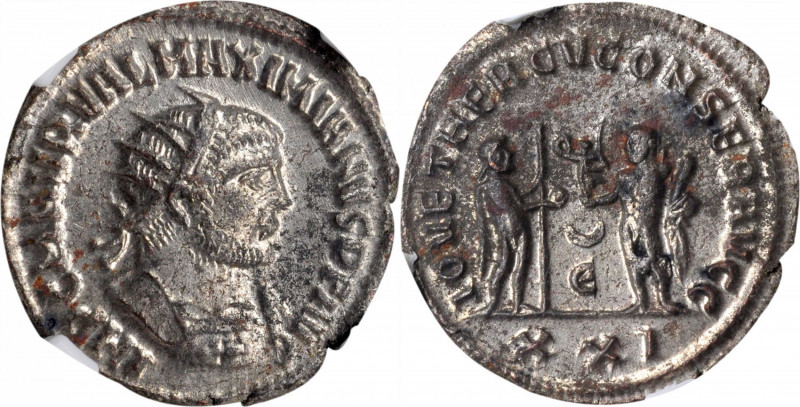MAXIMIAN, A.D. 286-310. BI Aurelianianus (Antoninianus) (3.47 gms), Antioch Mint...