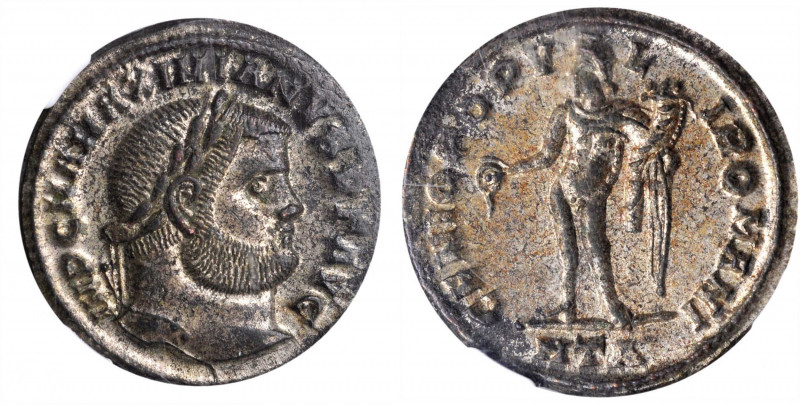 MAXIMIAN, A.D. 286-310. BI Nummus (10.14 gms), Heraclea Mint, 1st Officina, A.D....