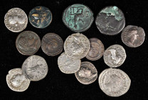 MIXED LOTS. Group of Silver and Bronze Denominations (15 pieces). Grades: VERY GOOD to EXTREMELY FINE.

An interesting gathering of various types and ...
