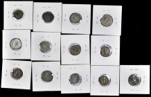 MIXED LOTS. Group of Silver Denarii (13 Pieces). Average Grade: VERY FINE.

Mostly emanating from the Severan period, this group offers denarii from T...