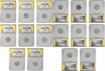 MIXED LOTS. Octet of Silver Denarii (8 Pieces), Trajan to Marcus Aurelius, A.D. 98-180. All ANACS Certified.

A great array of types from the era of t...