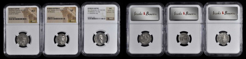 MIXED LOTS. Sextet of Silver Denominations (6 Pieces). Grade Range: VERY FINE to...