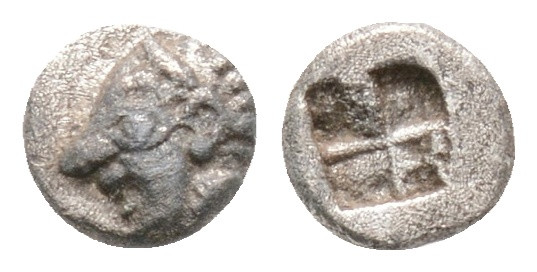 Greek
Phokaia, Ionia. (circa 6th Century BC.)
Tetartemorion Silver (4.7mm 0.21g)...