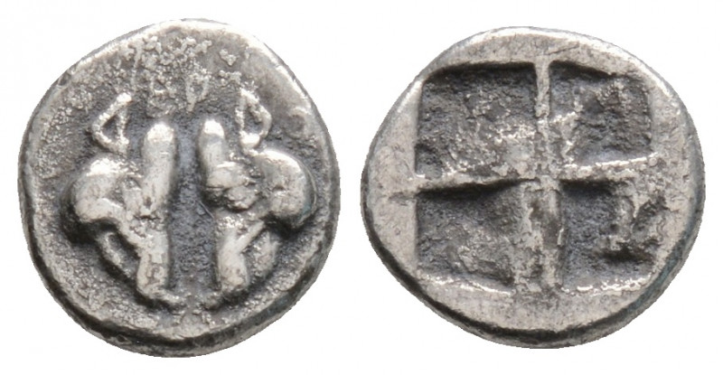 Greek
LESBOS. Uncertain. (Circa 500-450 BC).
Obol Silver (8.8mm 0.65g)
Confronte...