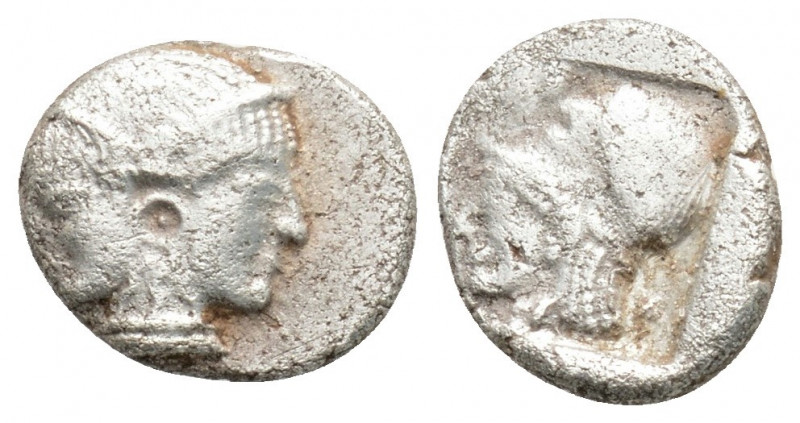 Greek Coins
MYSIA. Lampsakos. (Circa 500-450 BC).
Obol Silver (10.2mm 0.83g)
Jan...