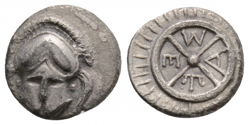 GREEK
Thrace, Mesembria. (Circa 420-320 BC).
Diobol Silver (10.8mm 1.14g)
Creste...