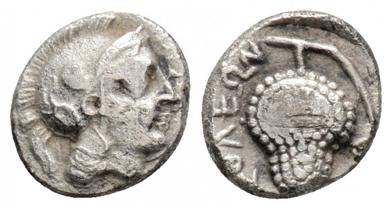 Greek
Cilicia, Soloi. Ca. (circa 410-375 B.C.)
Obol Silver. (9mm 0.66g)
Helmeted...