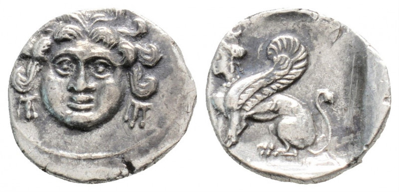 Greek
CILICIA, Uncertain. (circa 4th century BC.)
Obol Silver (11.1mm 0.87)
Gorg...