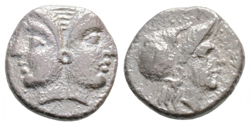 Greek
MYSIA, Lampsakos. (circa 4th-3rd centuries BC.)
Diobol Silver (11.8mm 1.09...