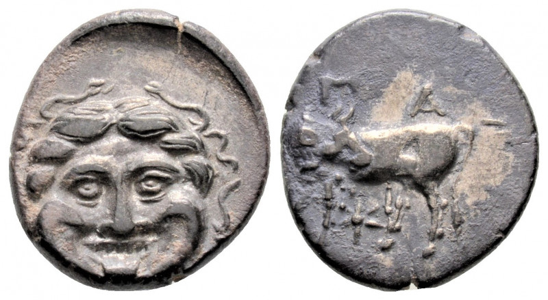 Greek
MYSIA, Parion. (circa 4th century BC.)
Hemidrachm Silver (14.8mm 2.17g)
Go...